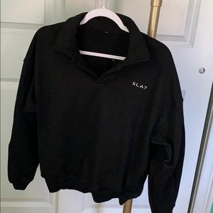 Crew neck sweat shirt